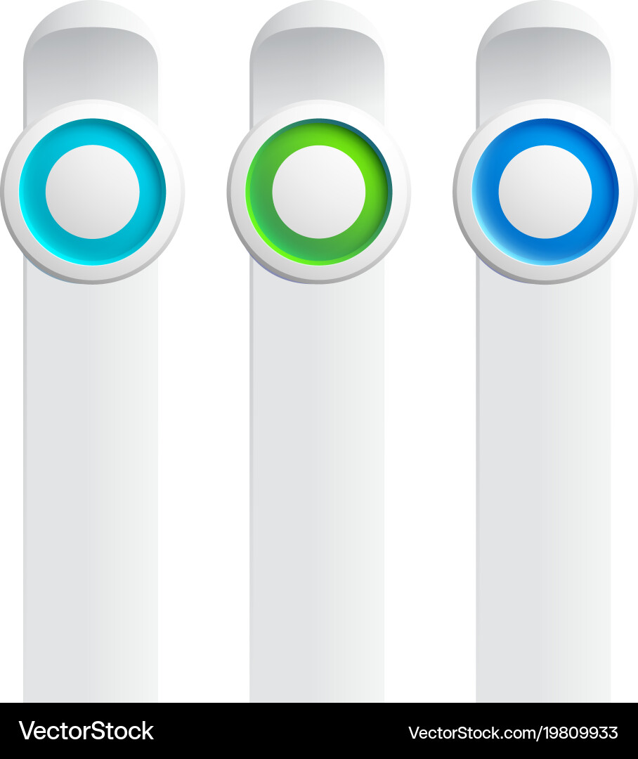 Colorful Button Set vector image