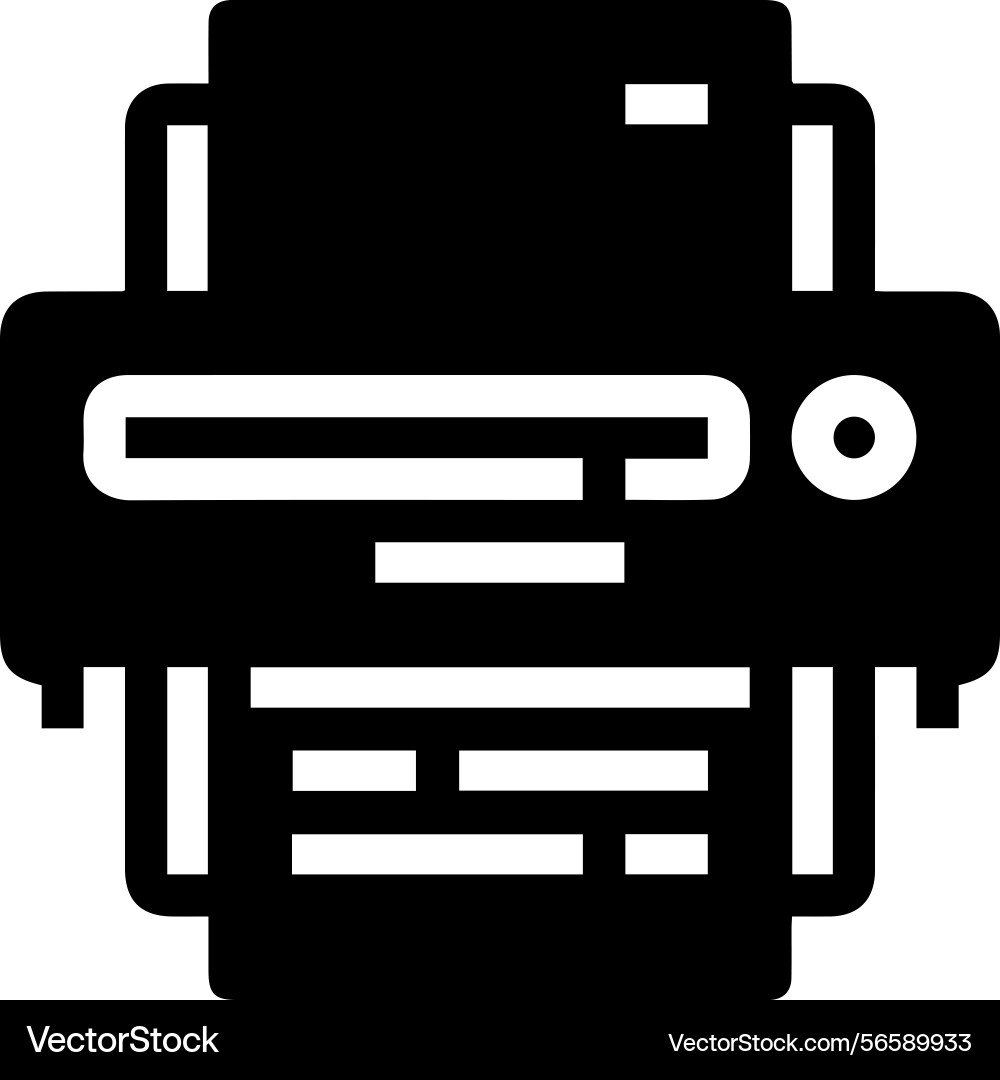 Computer printer icon symbol image Vector Image