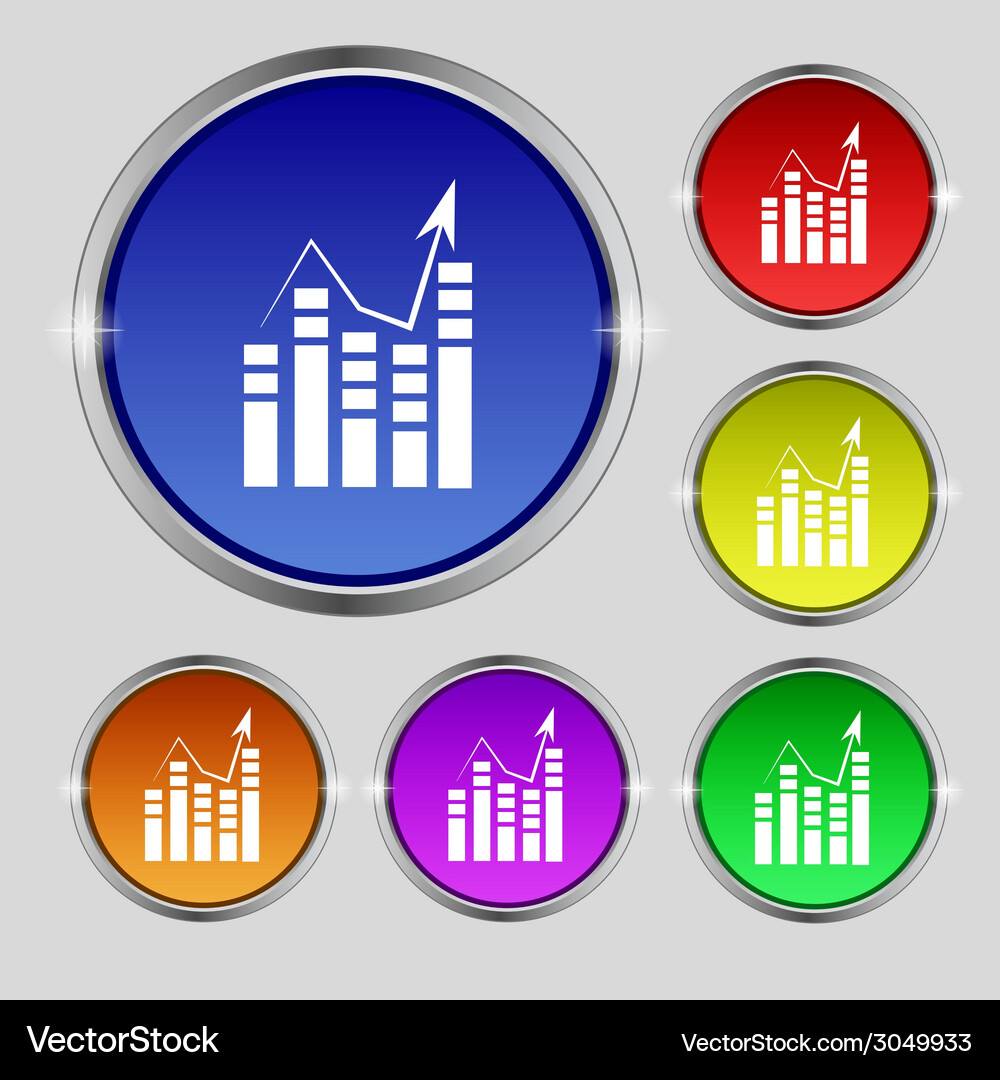 Text file icon add document with chart sign Vector Image