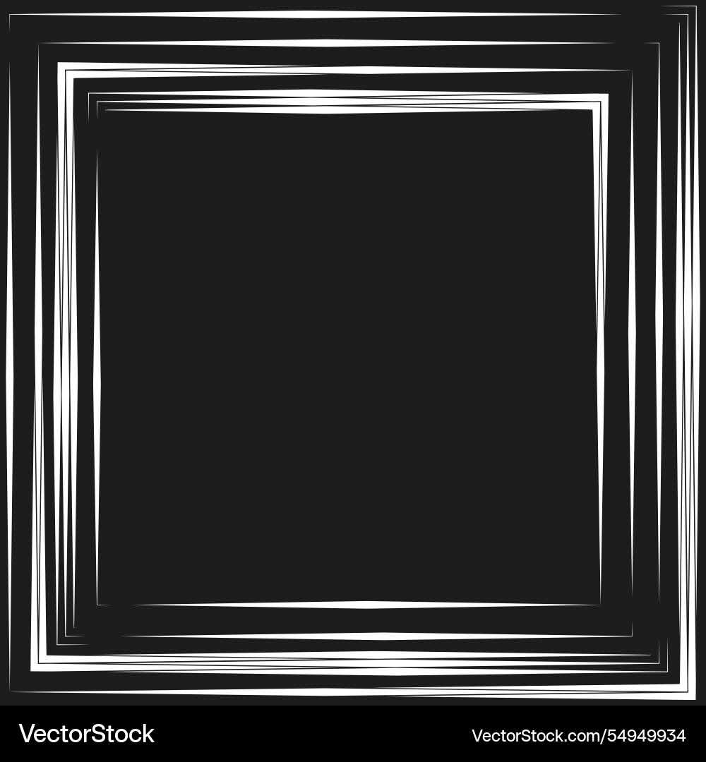 Black square frame geometric border design simple Black square frame geometric border design simple vector image