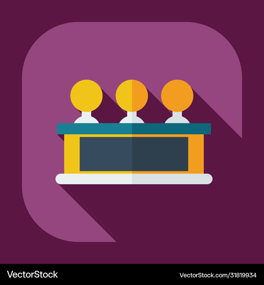 Flat modern design with shadow icons judge Flat modern design with shadow icons judge vector image