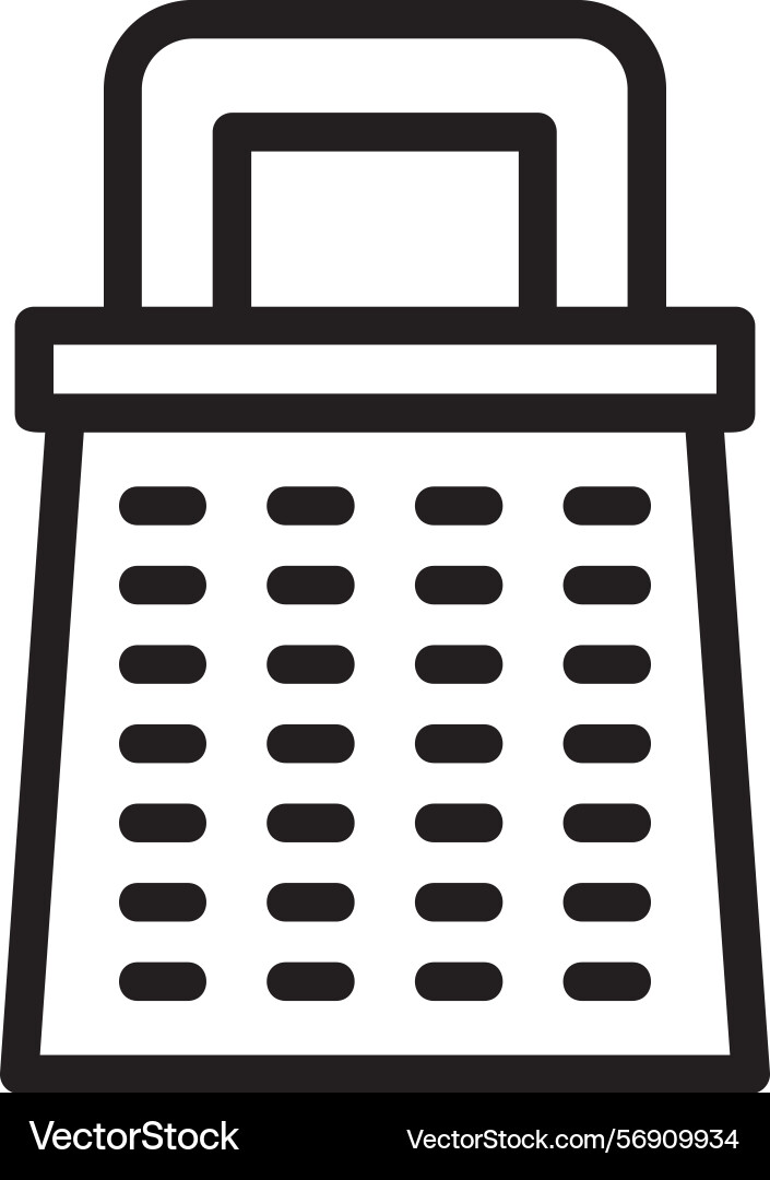 Grater linear style icon design vector image