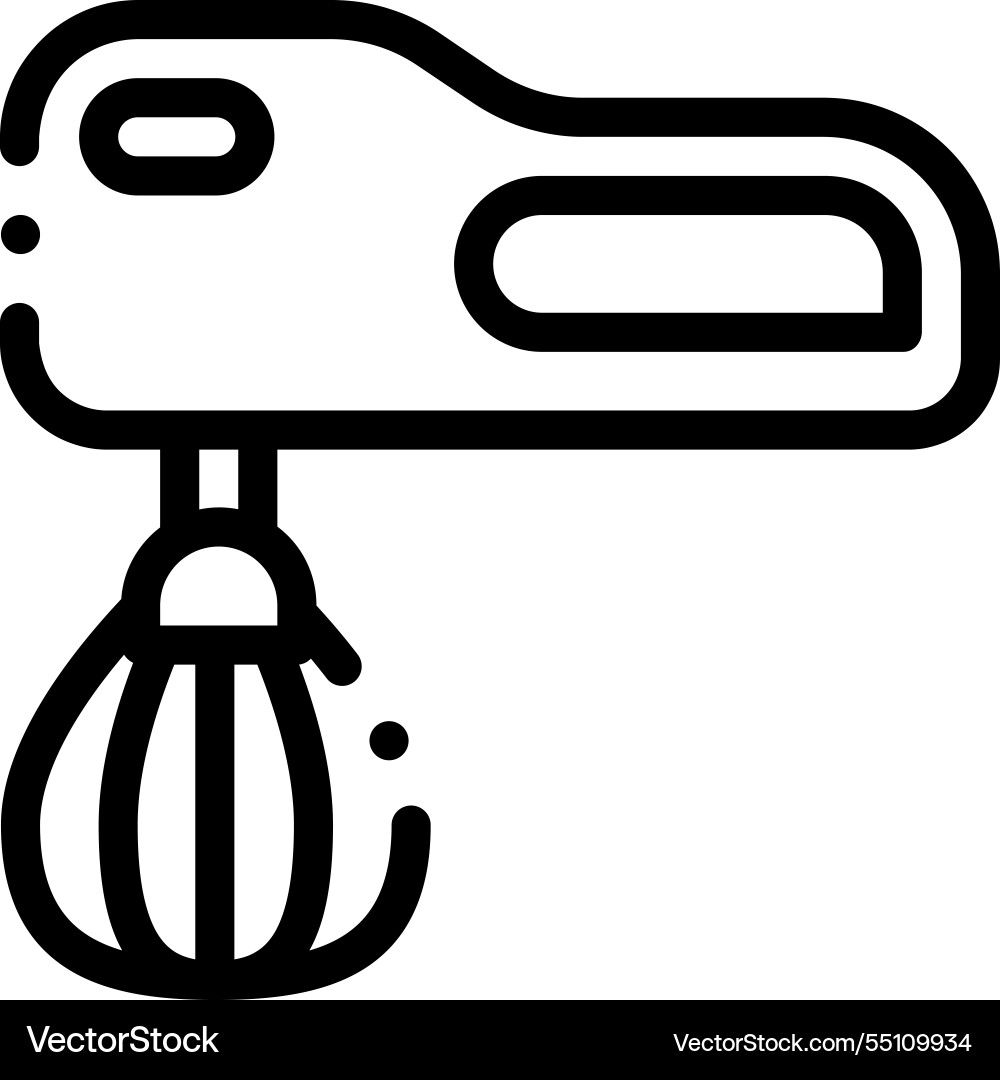 Mixer icon thin linear style design isolated Mixer icon thin linear style design isolated vector image