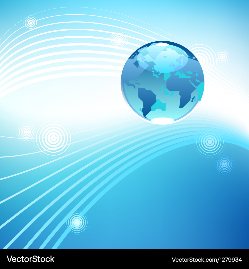 Planet in ether concept Vector Image