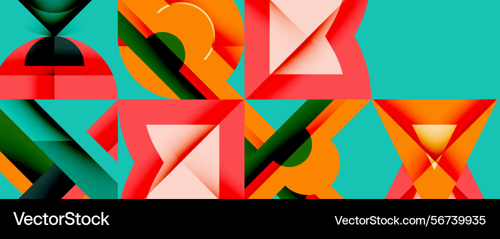 Abstract geometric shapes overlap creating Abstract geometric shapes overlap creating vector image