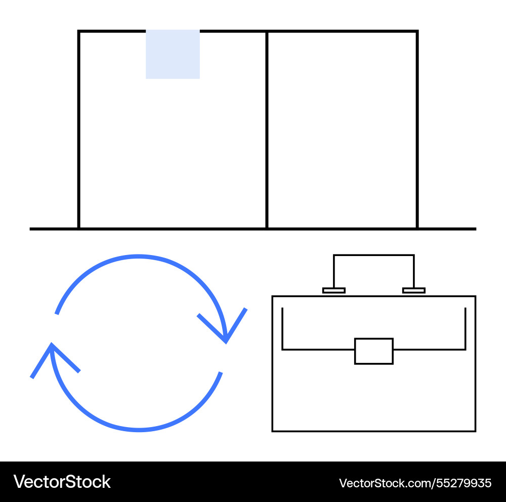 Document management concept with file icon sync Document management concept with file icon sync vector image
