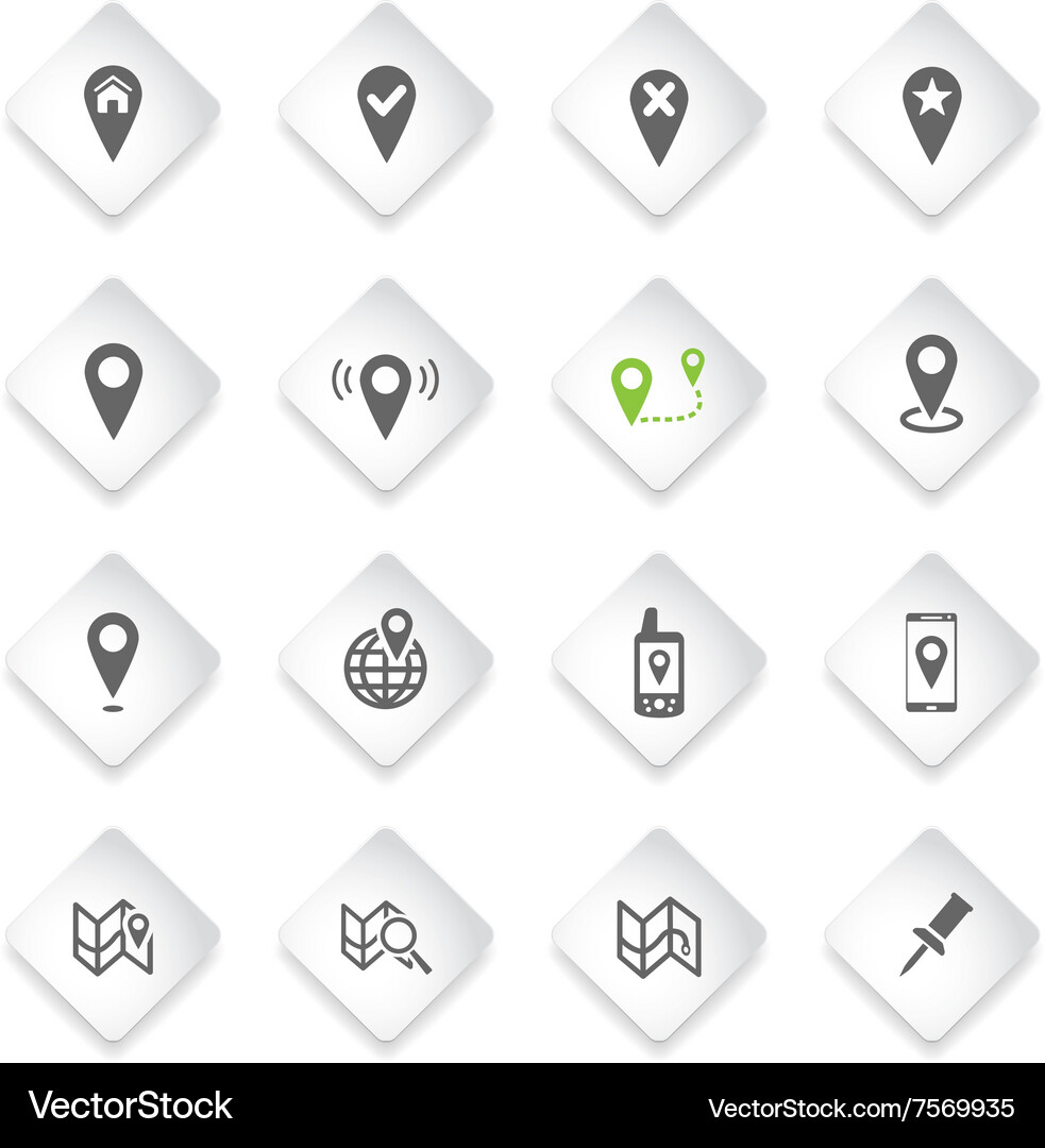 Pointer and maps Vector Image