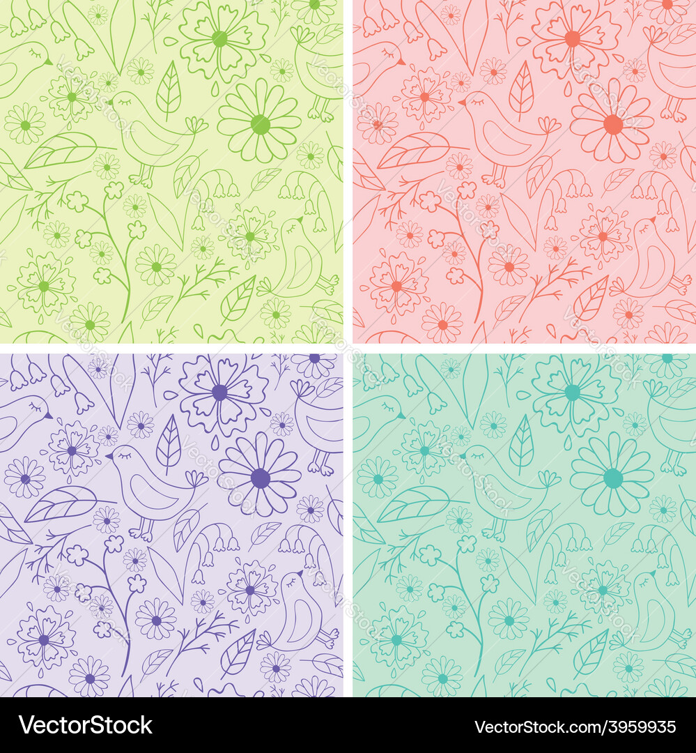 Spring pattern Vector Image