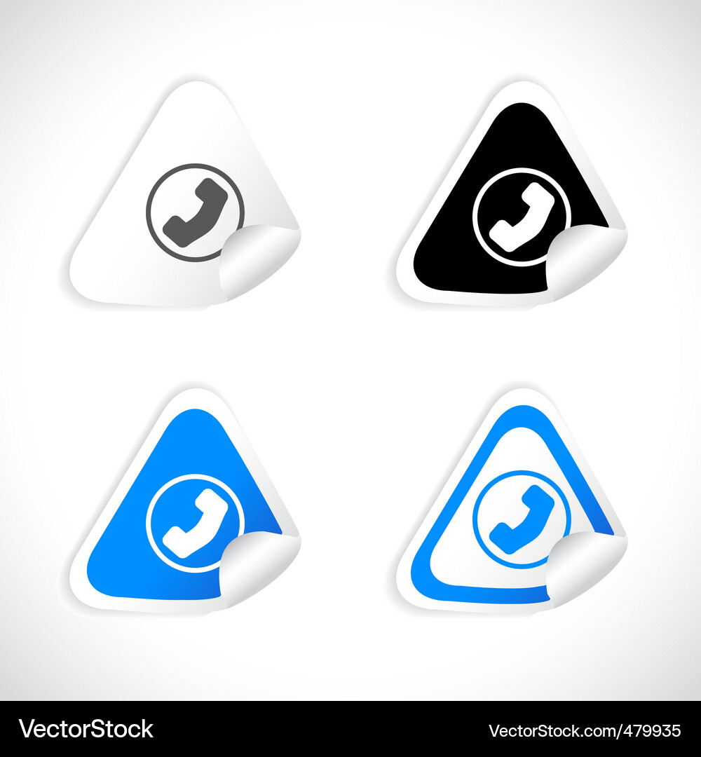 Stickers for web Vector Image