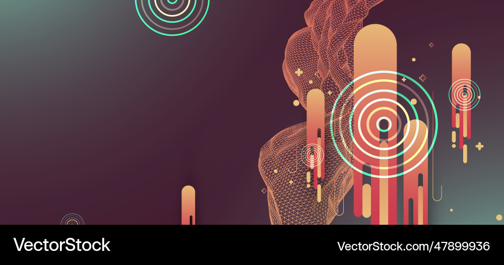 Abstract wave is made in a frame style template Abstract wave is made in a frame style template vector image