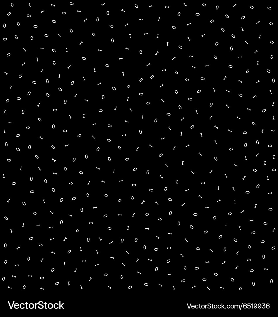 Binary Digit Pattern - Hacker Thema Vektorbild