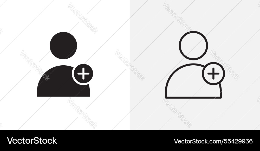 User add icons pack for apps and ui ux desigs User add icons pack for apps and ui ux desigs vector image