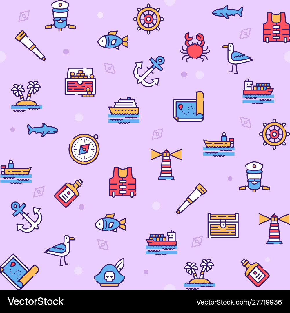 Voyage items color linear icons set Voyage items color linear icons set vector image
