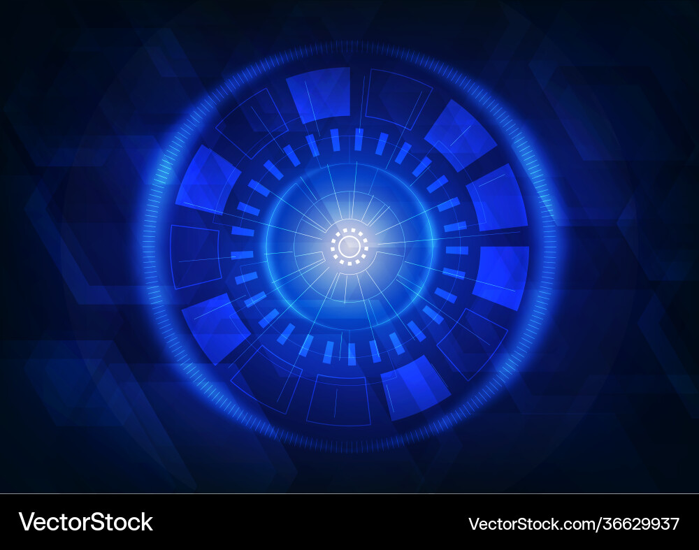 Abstract blue interface design network digital Abstract blue interface design network digital vector image