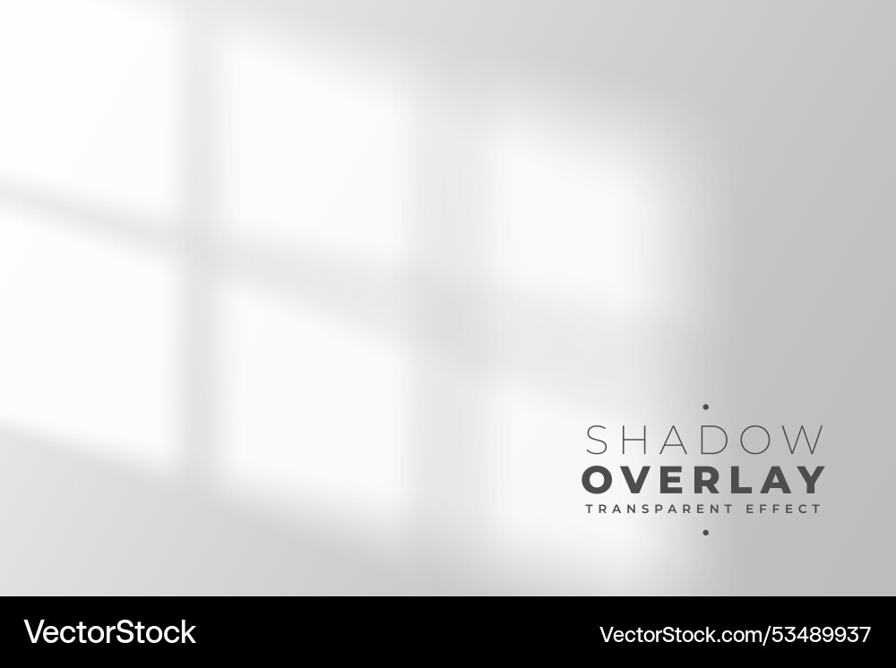 Minimal style window shadow overlay background Vector Image