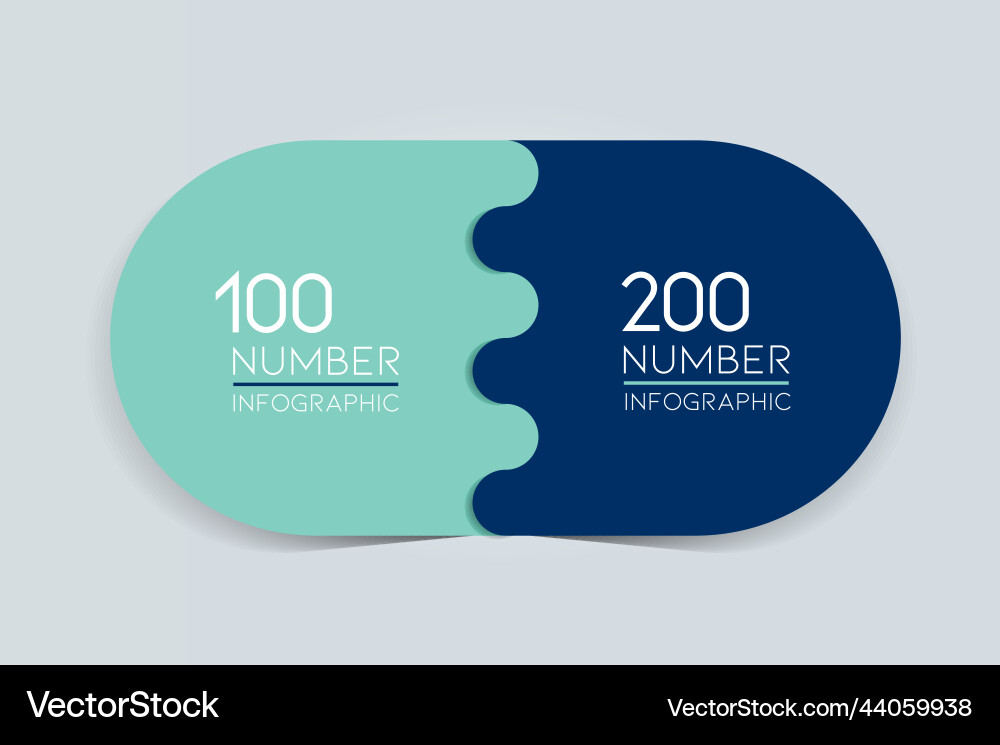 2 elements scheme diagram two connected circles Vector Image