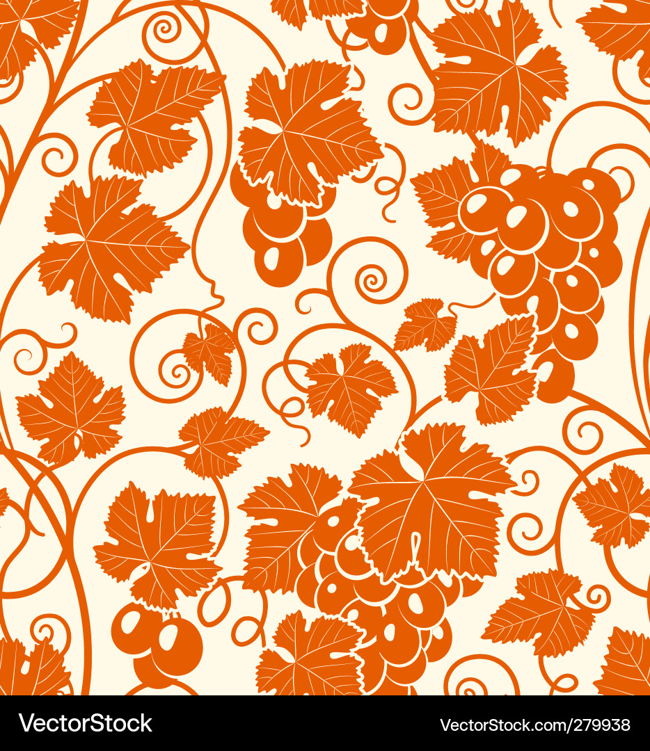 Elegant Grape Pattern Vector Image