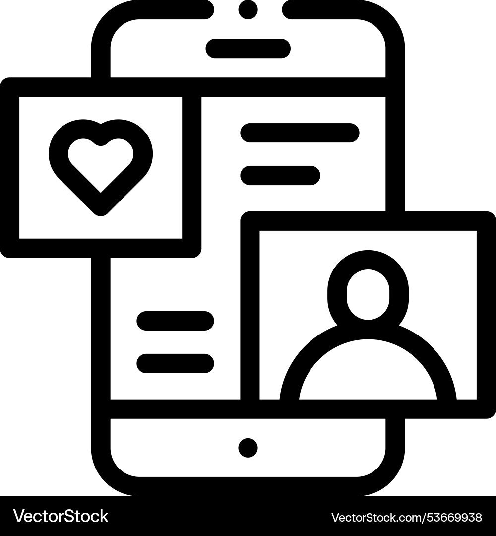 Famous icon thin linear style design isolated Vector Image