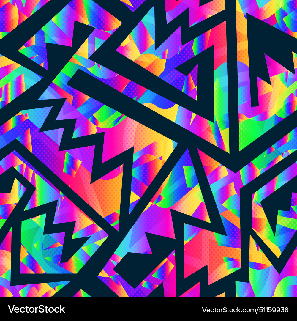 Neon Gradient Pattern vector image