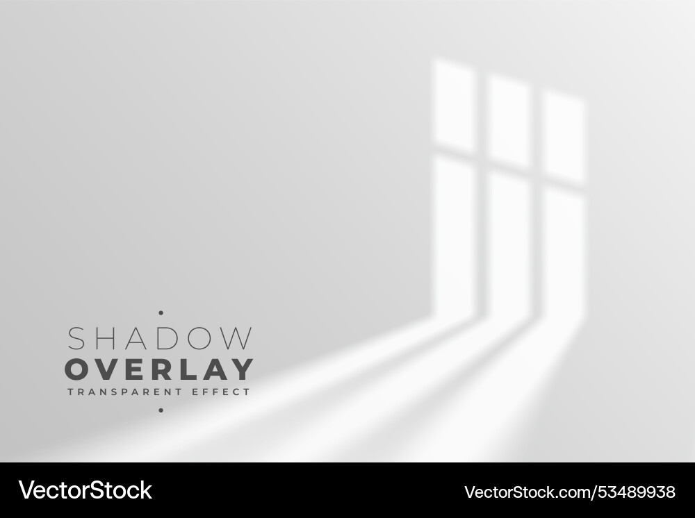 Realistic long window light and shadow overlay Realistic long window light and shadow overlay vector image