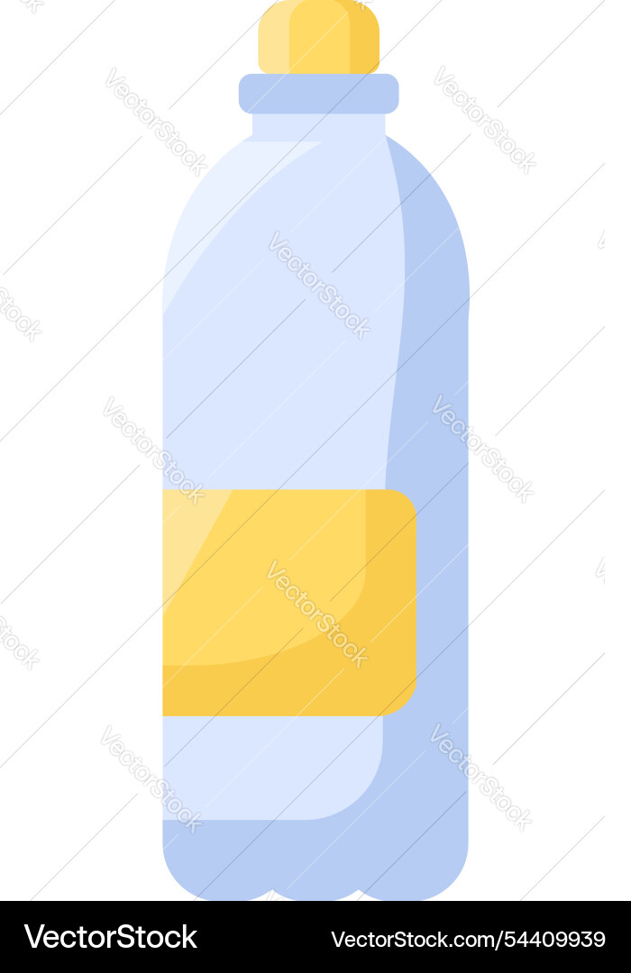 Bullet shape bottle flat style container Bullet shape bottle flat style container vector image