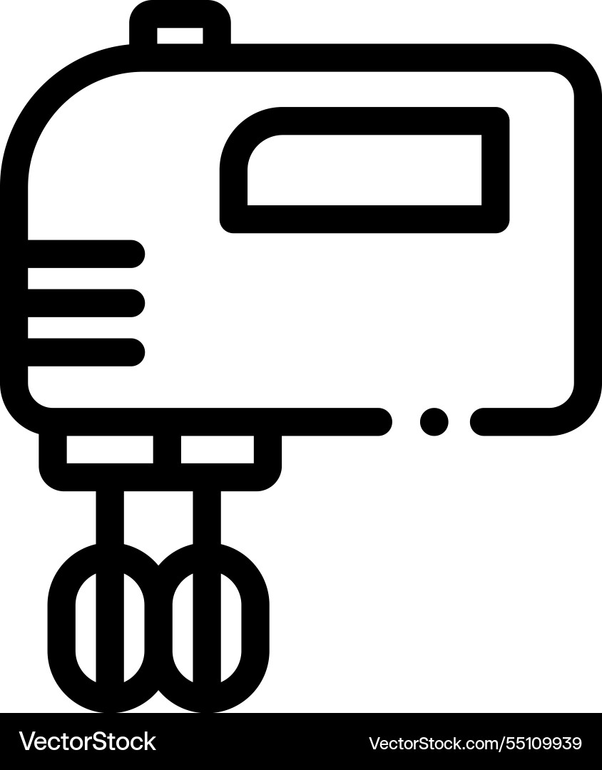 Mixer icon thin linear style design isolated Mixer icon thin linear style design isolated Vector Image