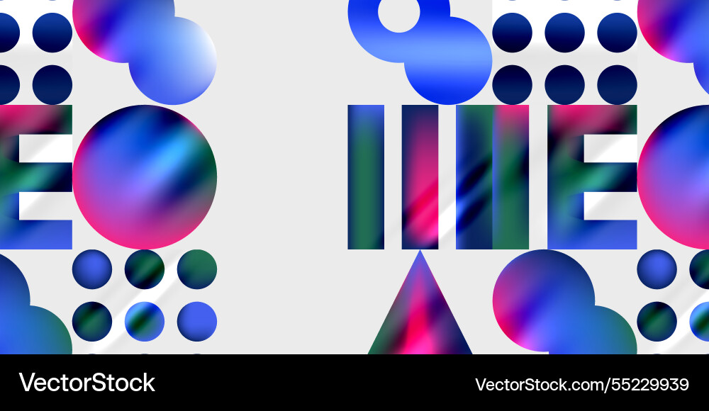 Triangles circles squares rectangles design Vector Image