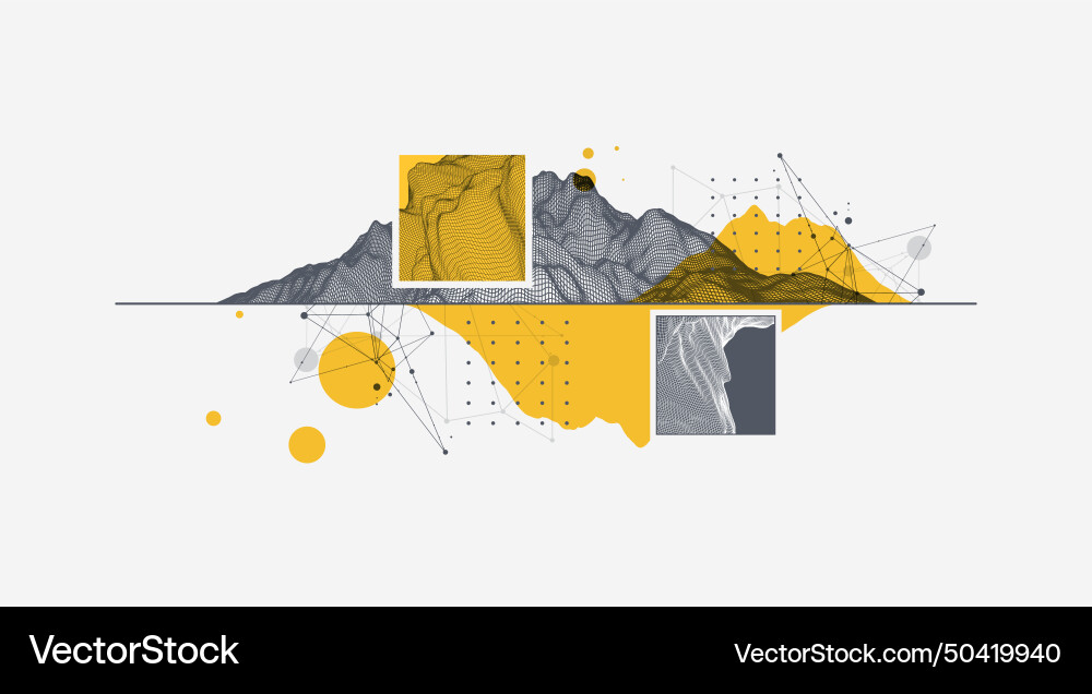 Abstract wireframe background modern science Abstract wireframe background modern science vector image