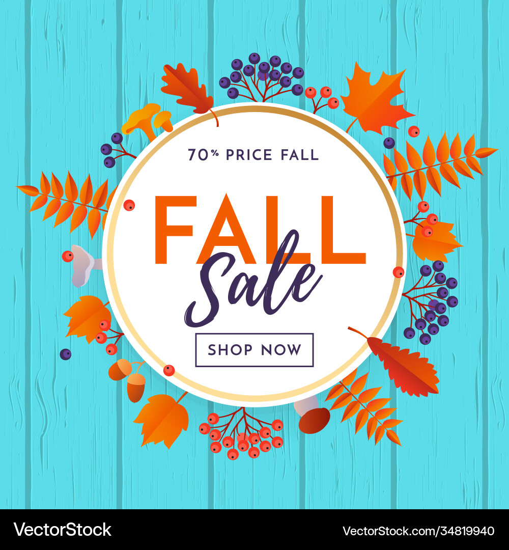 Fall Verkauf Poster Banner Blatt Muster Hintergrund Fall Verkauf Poster Banner Blatt Muster Hintergrund vektorbild