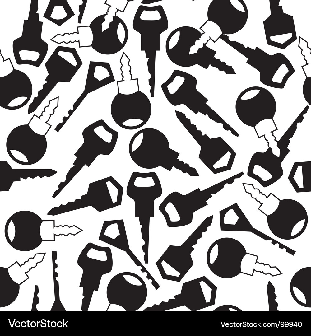 Key Pattern - Seamless Repeat Vector Image