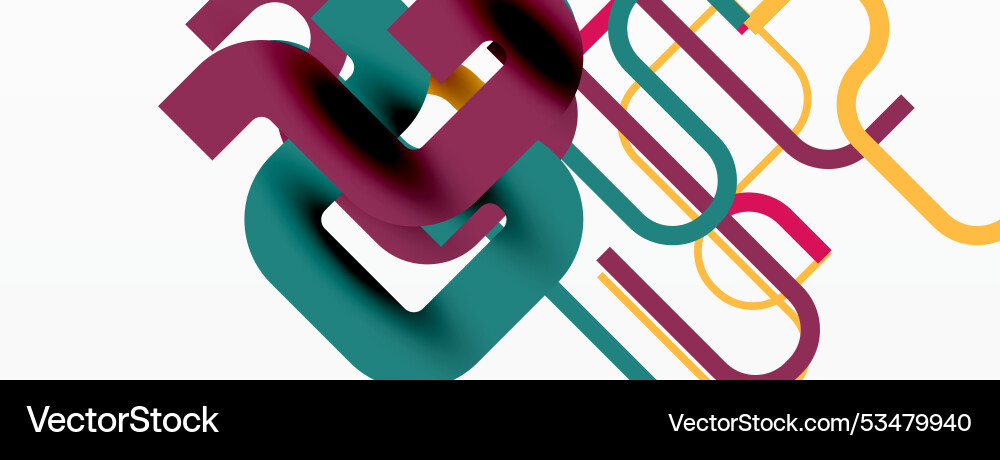 Wave lines minimal abstract background Vector Image