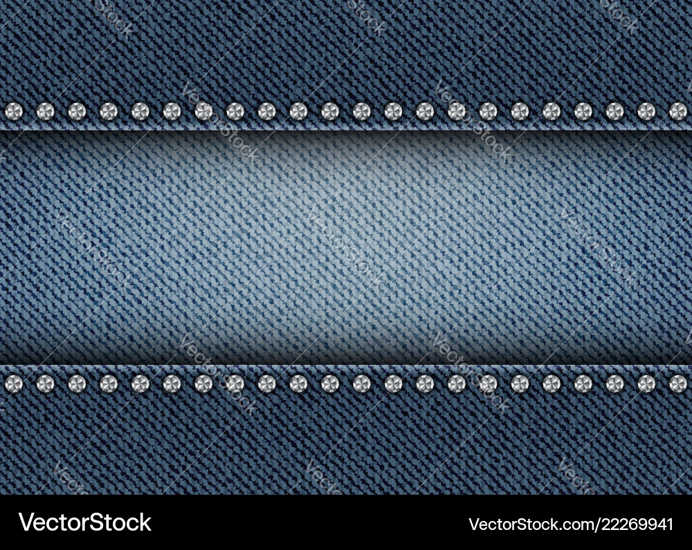 Jeans stripe with spangles Royalty Free Vector Image