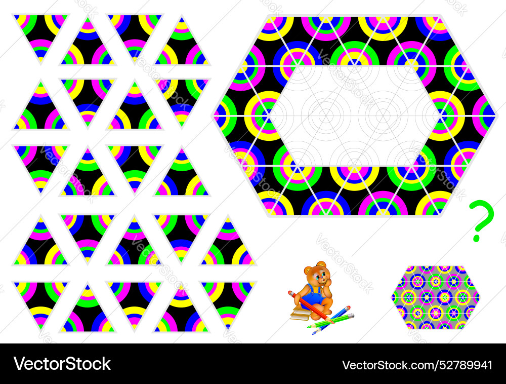 Logic puzzle need to find remaining triangles Logic puzzle need to find remaining triangles vector image
