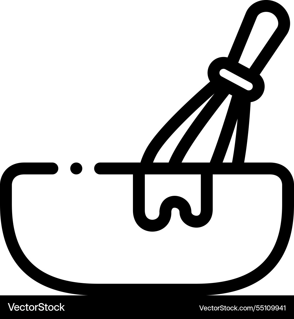 Mixing icon thin linear style design isolated Mixing icon thin linear style design isolated vector image