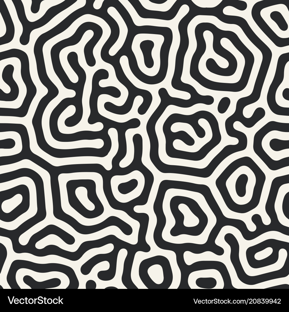 Diffusion Pattern - Organic Shapes vector image