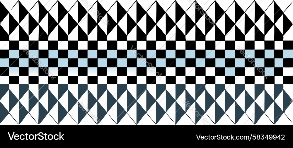Dynamic Checkered Triangles Pattern Vector Image