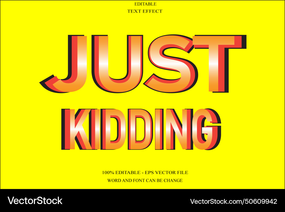 Editable text effect emboss Editable text effect emboss Vector Image