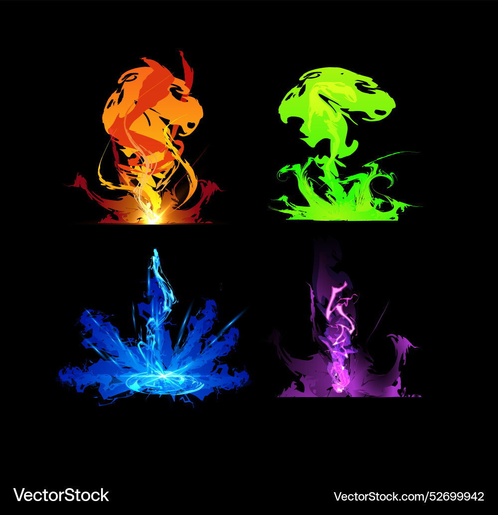 Magic Explosion Flash Effect Royalty Free Vector Image