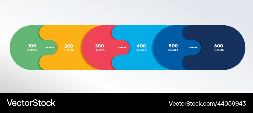 6 elements scheme diagram six connected circles 6 elements scheme diagram six connected circles vector image