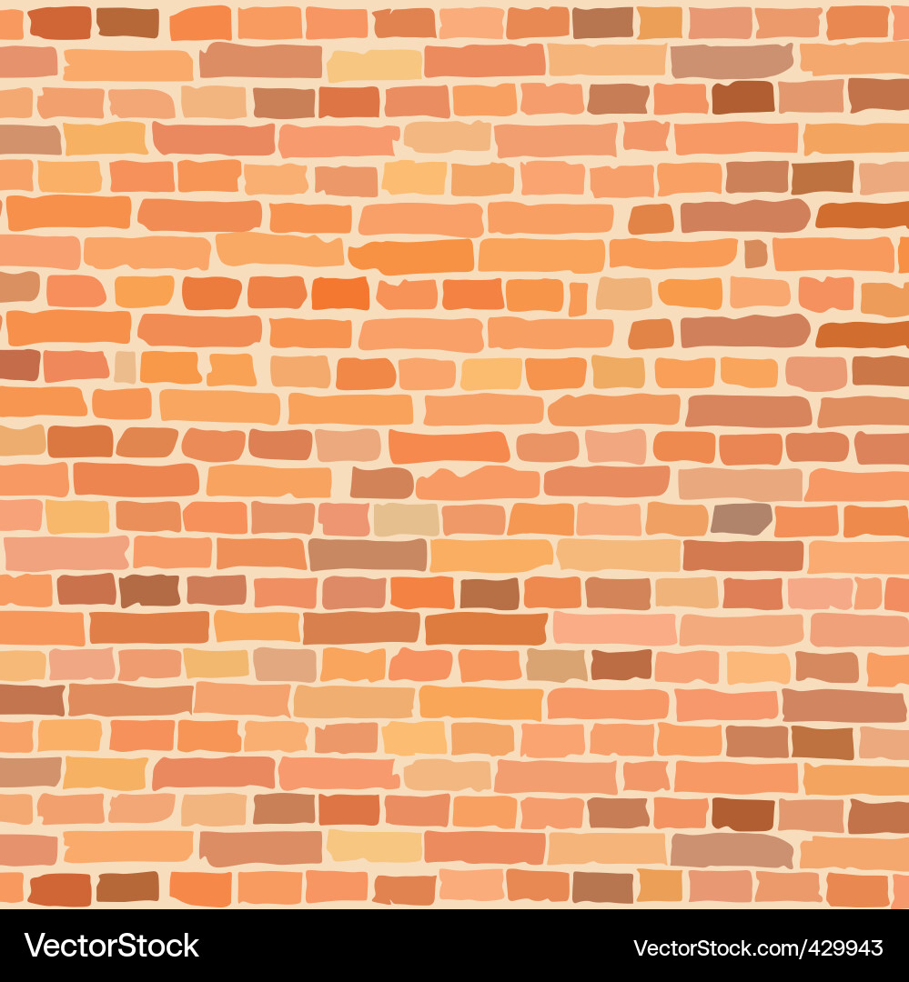 Brick Wall Texture Vector Image