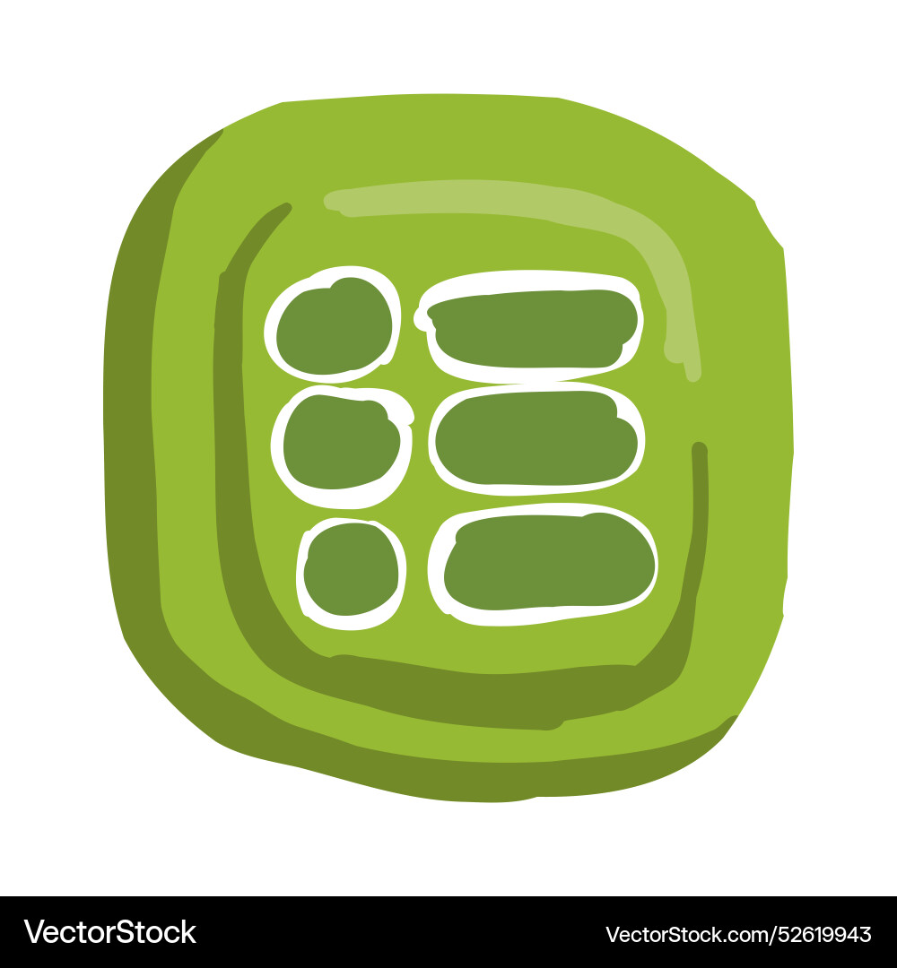 Menu button in cartoon doodle style mobile app Vector Image