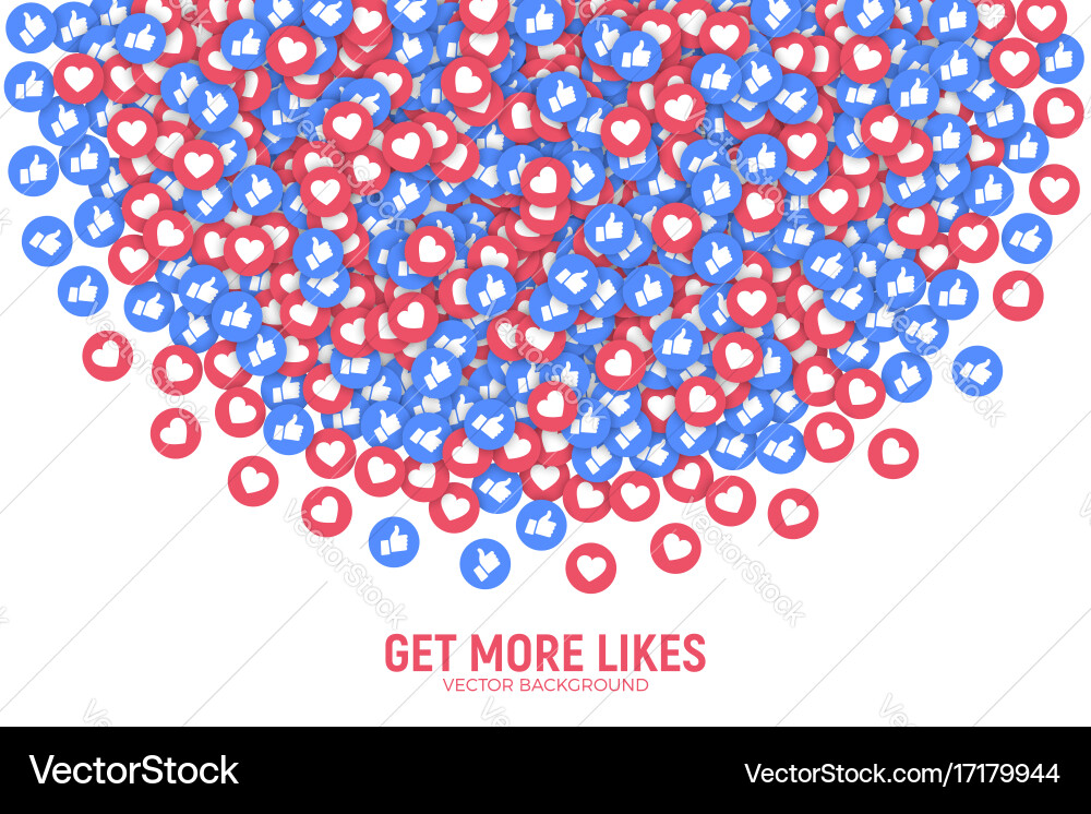 3d like icons abstract background Vector Image