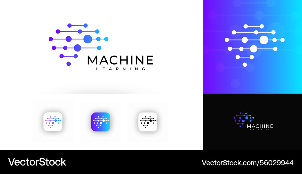 Abstract brain shape with connected circular nodes Abstract brain shape with connected circular nodes vector image