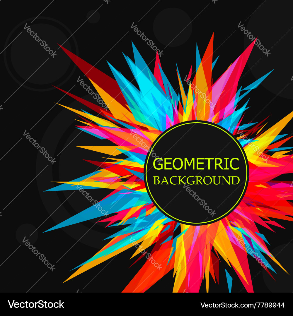 Dynamic Geometric Background Vector Image