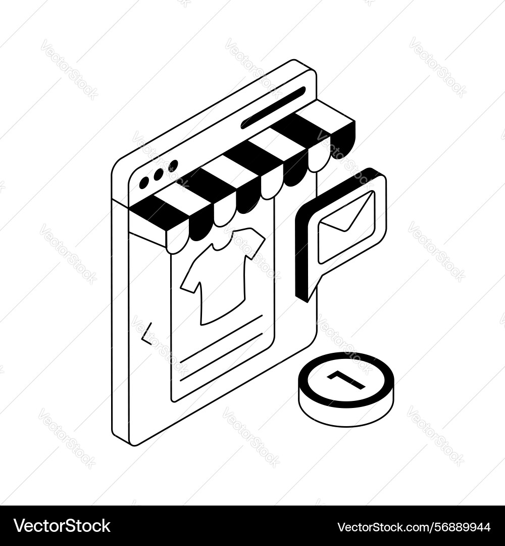 Ecommerce message Vector Image