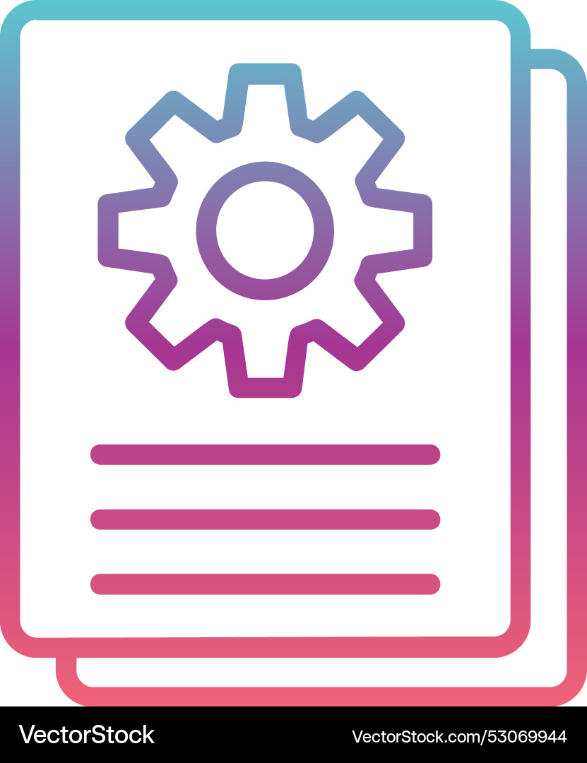 File line gradient design Vector Image