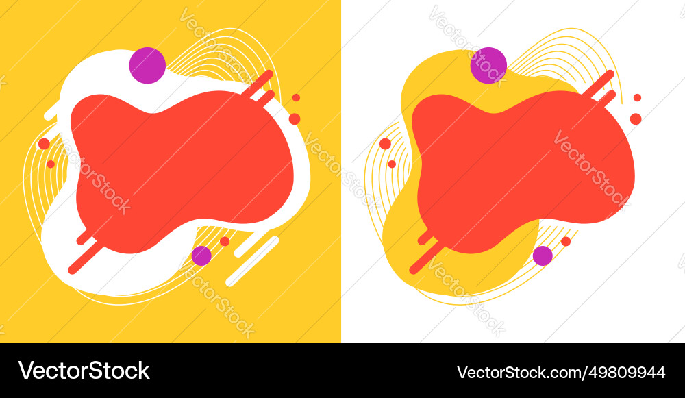 Fluid kids background blob shape funny element Fluid kids background blob shape funny element vector image