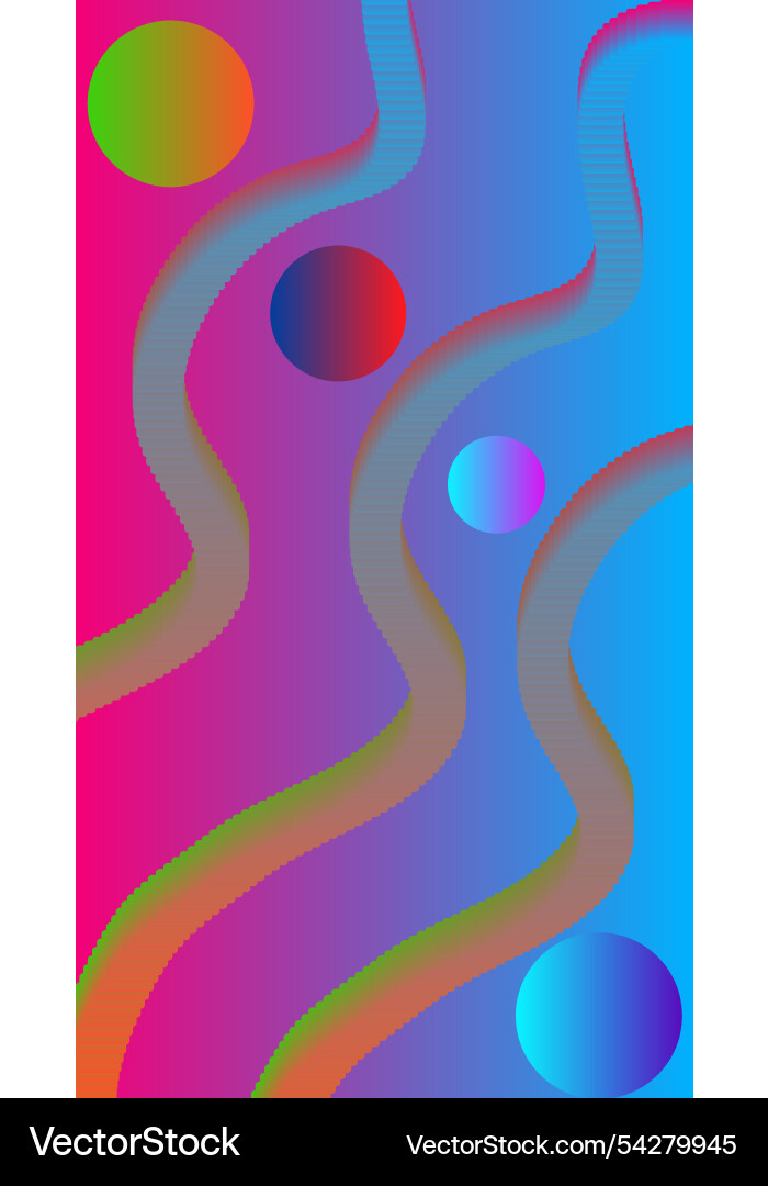 Abstract vertical background with balls and waves Abstract vertical background with balls and waves Vector Image