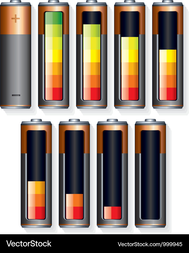 Battery Indicator Display vector image