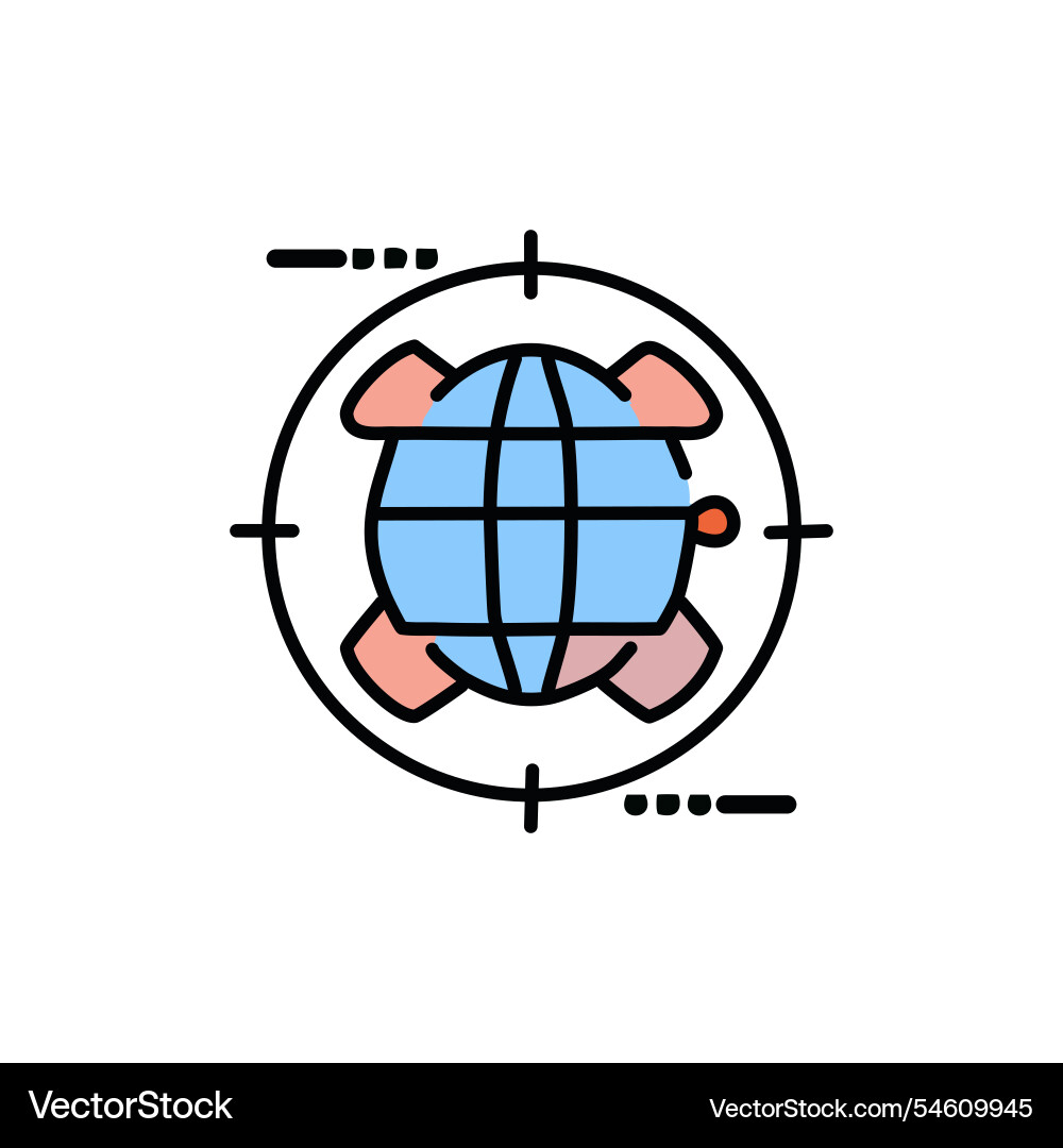 Geolocation icon filled outline design editable Geolocation icon filled outline design editable vector image